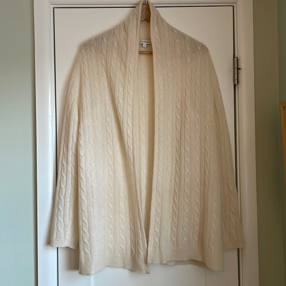 COPY NOT FOR SALE - EUC White + Warren Cashmere Cardigan